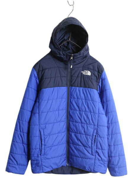 US企画 ノースフェイス リバーシブル ジャケット ボーイズ XL メンズ M 程/ The North Face 中綿 ナイロン パーカー ジャンパー ツートン