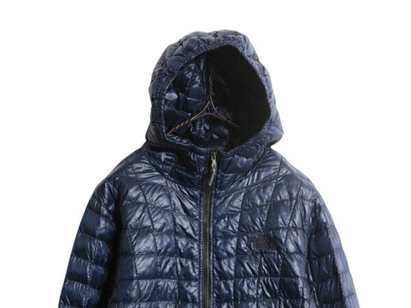 ノースフェイス 中綿 ナイロン パーカー ジャケット レディース L 古着 The North Face サーモボール キルティング パッカブル フルジップ