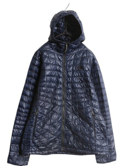 ノースフェイス 中綿 ナイロン パーカー ジャケット レディース L 古着 The North Face サーモボール キルティング パッカブル フルジップ