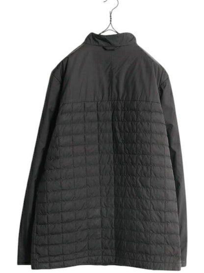 US企画 ノースフェイス 中綿 キルティング ナイロン ジャケット メンズ M / 古着 The North Face アウトドア サーモボール ジャンパー 黒
