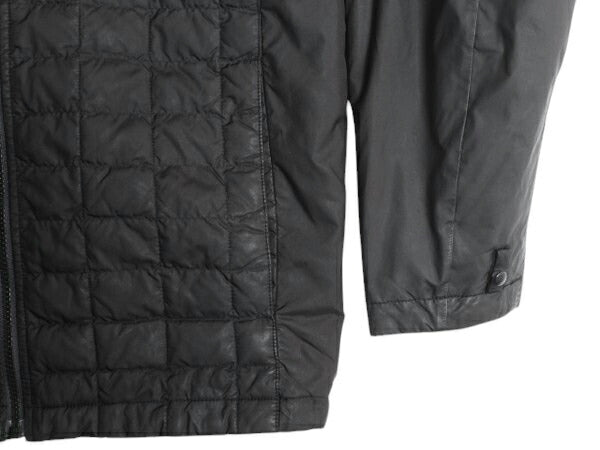 US企画 ノースフェイス 中綿 キルティング ナイロン ジャケット メンズ M / 古着 The North Face アウトドア サーモボール ジャンパー 黒