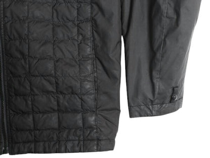 US企画 ノースフェイス 中綿 キルティング ナイロン ジャケット メンズ M / 古着 The North Face アウトドア サーモボール ジャンパー 黒