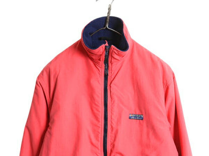 80s USA製 エディーバウアー ナイロン ジャケット レディース S ヴィンテージ 黒タグ Eddie Bauer 裏 フリース ブルゾン ウインドフォイル