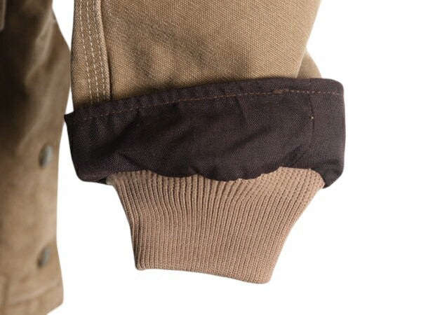 US企画 カーハート キャニオン コート メンズ M / 古着 CARHARTT ジャケット ブルゾン ダック 中綿 キルティング ライナー ワーク ブラウン