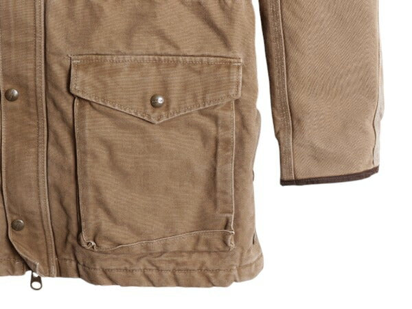 US企画 カーハート キャニオン コート メンズ M / 古着 CARHARTT ジャケット ブルゾン ダック 中綿 キルティング ライナー ワーク ブラウン
