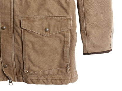 US企画 カーハート キャニオン コート メンズ M / 古着 CARHARTT ジャケット ブルゾン ダック 中綿 キルティング ライナー ワーク ブラウン