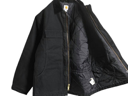 US企画 カーハート トラディショナル コート メンズ L / 古着 CARHARTT ダック ジャケット ブルゾン 中綿 キルティング ライナー ブラック