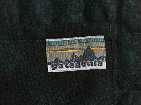 パタゴニア ダウン シャツ ジャケット レディース L / 16年製 デカタグ Patagonia ブラックウォッチ チェック ウール 襟 パイル フリース
