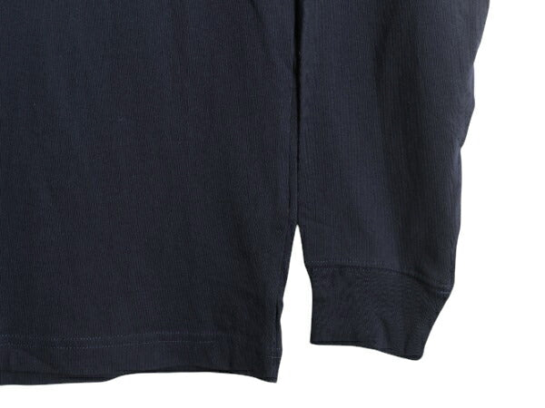 デッドストック カーハート ポケット付き 長袖 Tシャツ メンズ M 新品 CARHARTT ロンT ワンポイント ロゴT ヘビーウェイト クルーネック 紺