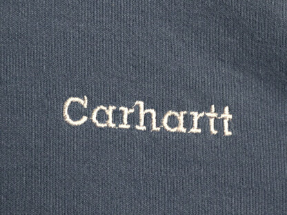 カーハート スウェット フード パーカー メンズ M / 古着 CARHARTT トレーナー スエット ミドルウェイト プルオーバー 裏起毛 ワンポイント