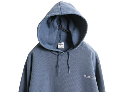 カーハート スウェット フード パーカー メンズ M / 古着 CARHARTT トレーナー スエット ミドルウェイト プルオーバー 裏起毛 ワンポイント