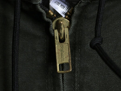US企画 カーハート アクティブ ジャケット メンズ XXXL / CARHARTT ダック パーカー 中綿 キルティング ライナー フルジップ モス グリーン