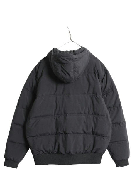 US企画 カーハート ダウン アクティブ ジャケット メンズ M 古着 CARHARTT ナイロン パーカー フルジップ ワーク ジャンパー 550フィル 黒
