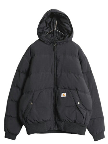 US企画 カーハート ダウン アクティブ ジャケット メンズ M 古着 CARHARTT ナイロン パーカー フルジップ ワーク ジャンパー 550フィル 黒