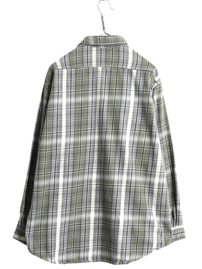 80s カーハート チェック ヘビー フランネル シャツ メンズ L 程/ 80年代 ヴィンテージ Carhartt ワーク コットン ネルシャツ ポケット付き