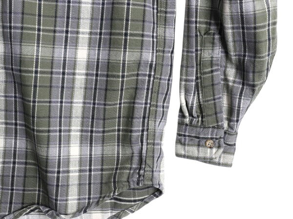 80s カーハート チェック ヘビー フランネル シャツ メンズ L 程/ 80年代 ヴィンテージ Carhartt ワーク コットン ネルシャツ ポケット付き