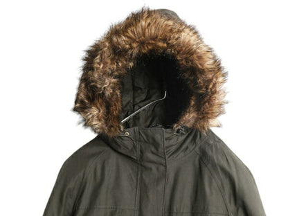 US企画 ノースフェイス ブルックリン ダウン ジャケット レディース S / The North Face HYVENT ロング コート パーカー ジャンパー カーキ