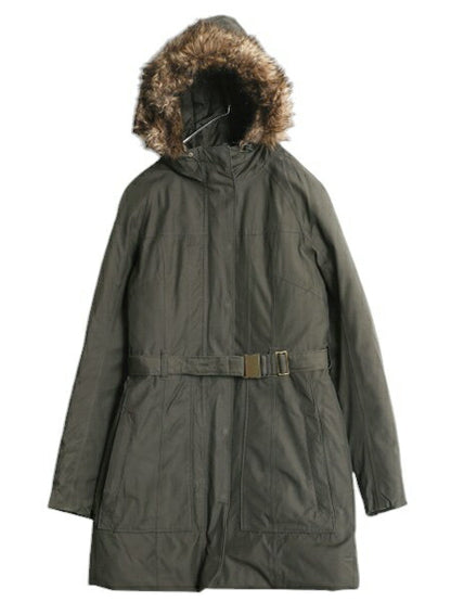 US企画 ノースフェイス ブルックリン ダウン ジャケット レディース S / The North Face HYVENT ロング コート パーカー ジャンパー カーキ