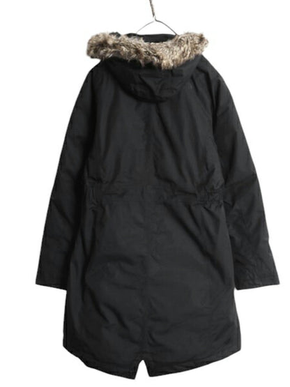 US企画 ノースフェイス アークティック ダウン パーカー レディース L / 古着 The North Face ジャケット DRYVENT ロング コート ブラック