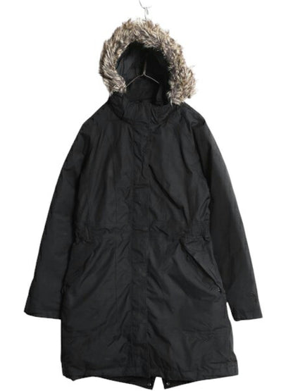 US企画 ノースフェイス アークティック ダウン パーカー レディース L / 古着 The North Face ジャケット DRYVENT ロング コート ブラック