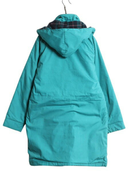 80s エルエルビーン ロング マウンテンパーカー ジャケット メンズ L 程/ ヴィンテージ LLBEAN コート 中綿 チェック ウール ライナー付き