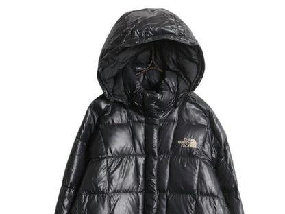 US企画 ノースフェイス ロング ダウン コート レディース M / The North Face アウトドア パーカー ジャケット キルティング 600フィル 黒