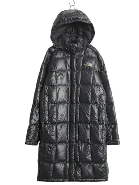 US企画 ノースフェイス ロング ダウン コート レディース M / The North Face アウトドア パーカー ジャケット キルティング 600フィル 黒