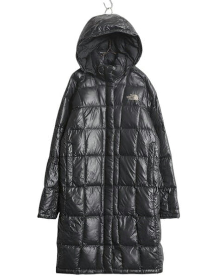 US企画 ノースフェイス ロング ダウン コート レディース M / The North Face アウトドア パーカー ジャケット キルティング 600フィル 黒