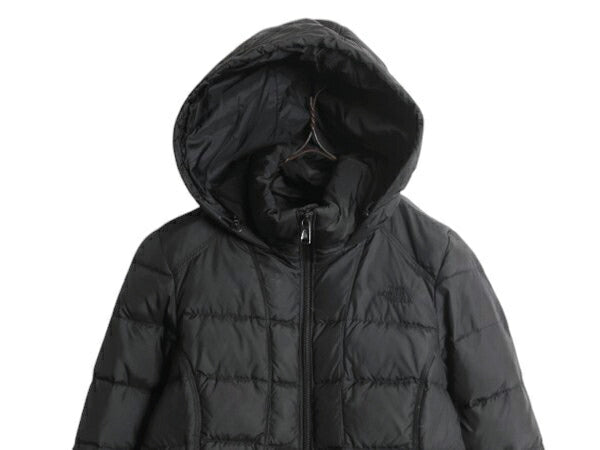 US企画 ノースフェイス ゴッサム ダウン ジャケット レディース S / The North Face アウトドア 550フィル フード パーカー フルジップ 黒