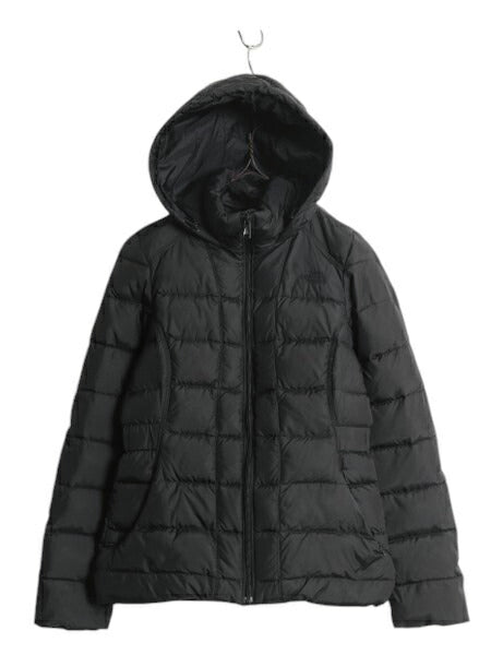 US企画 ノースフェイス ゴッサム ダウン ジャケット レディース S / The North Face アウトドア 550フィル フード パーカー フルジップ 黒