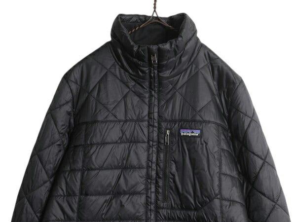 パタゴニア ラダリー パーカー レディース M 古着 18年製 中綿 ナイロン キルティング ジャケット フルジップ ジャンパー ロング コート 黒