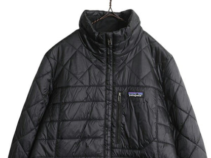 パタゴニア ラダリー パーカー レディース M 古着 18年製 中綿 ナイロン キルティング ジャケット フルジップ ジャンパー ロング コート 黒