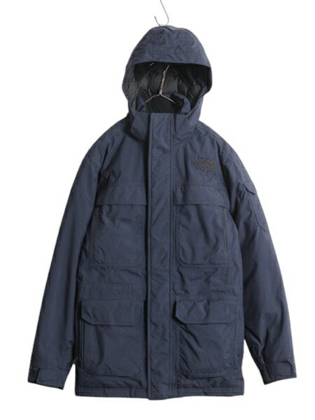 ノースフェイス マクマード ダウン パーカー ジャケット メンズ XS 古着 The North face 550フィル ナイロン DryVent  ブルゾン フルジップ