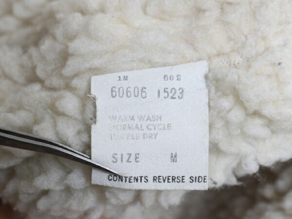70s USA製 リーバイス 裏 ボア コーデュロイ ベスト メンズ M 古着 ヴィンテージ LEVIS 細畝 重ね着 前開き パイル フリース ポケット付き