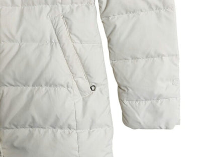 ノースフェイス ロング ダウン コート レディース M 白 The North Face アウトドア パーカー ジャケット キルティング 600フィル ホワイト