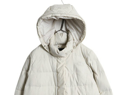 ノースフェイス ロング ダウン コート レディース M 白 The North Face アウトドア パーカー ジャケット キルティング 600フィル ホワイト