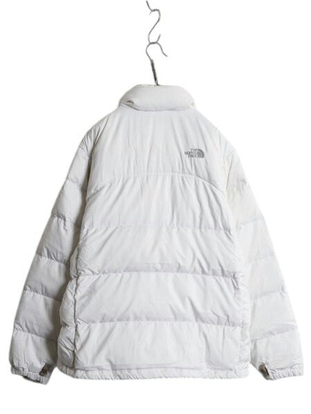 ノースフェイス ヌプシ ダウン ジャケット レディース XL / The North face NUPTSE アウトドア ナイロン 700フィル ハイネック ブルゾン 白
