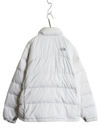 ノースフェイス ヌプシ ダウン ジャケット レディース XL / The North face NUPTSE アウトドア ナイロン 700フィル ハイネック ブルゾン 白