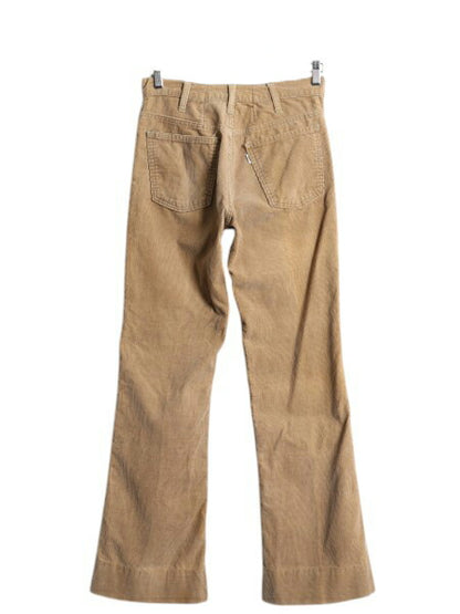 70s USA製 リーバイス 646 コーデュロイ フレア パンツ メンズ 実寸 28 31 / 70年代 ヴィンテージ Levis ベルボトム スリム 細畝 42 TALON