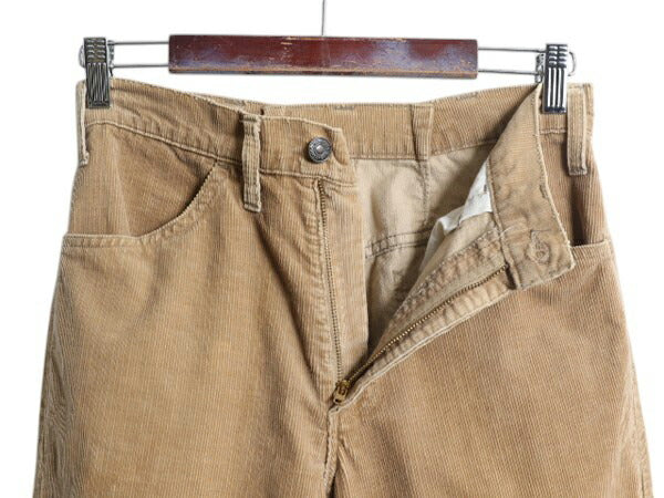 70s USA製 リーバイス 646 コーデュロイ フレア パンツ メンズ 実寸 28 31 / 70年代 ヴィンテージ Levis ベルボトム スリム 細畝 42 TALON