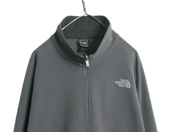 ノースフェイス ソフトシェル ジャケット メンズ XXL / アウトドア 裏 フリース ストレッチ ブルゾン フルジップ ハイネック 大きいサイズ
