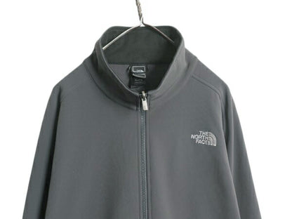 ノースフェイス ソフトシェル ジャケット メンズ XXL / アウトドア 裏 フリース ストレッチ ブルゾン フルジップ ハイネック 大きいサイズ