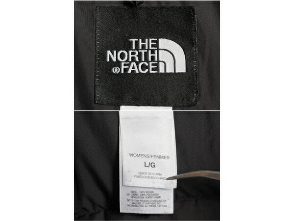 ノースフェイス ヌプシ ダウン ジャケット レディース L / The North face NUPTSE アウトドア ナイロン 700フィル ハイネック ブルゾン 黒