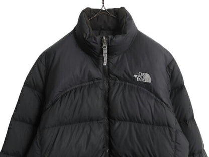 ノースフェイス ヌプシ ダウン ジャケット レディース L / The North face NUPTSE アウトドア ナイロン 700フィル ハイネック ブルゾン 黒