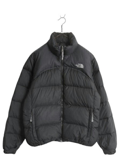 ノースフェイス ヌプシ ダウン ジャケット レディース L / The North face NUPTSE アウトドア ナイロン 700フィル ハイネック ブルゾン 黒