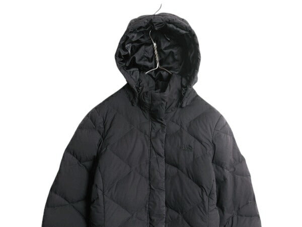 US企画 ノースフェイス ロング ダウン コート レディース S / 古着 The North Face アウトドア パーカー ナイロン ジャケット 550フィル 黒