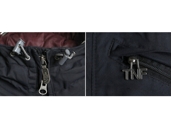 ノースフェイス HYVENT ロング ダウン コート レディース M / 古着 THE NORTH FACE パーカー ジャケット ブルゾン フェイク ファー付き 黒