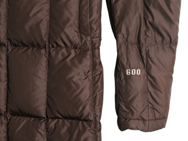 US企画 ノースフェイス ロング ダウン コート レディース M / The North Face アウトドア パーカー ジャケット キルティング 600フィル 茶