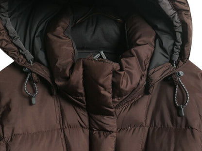 US企画 ノースフェイス ロング ダウン コート レディース M / The North Face アウトドア パーカー ジャケット キルティング 600フィル 茶