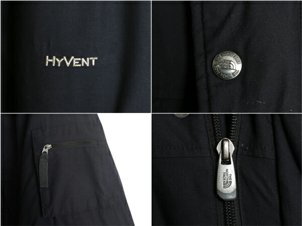 ノースフェイス ゴッサム ジャケット メンズ M / 古着 The North face HYVENT ダウン 550フィル ナイロン パーカー フルジップ ブルゾン 黒